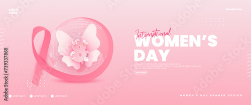 International women's day banner design