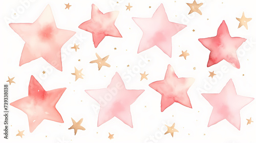 Vibrant star paper stickers collection