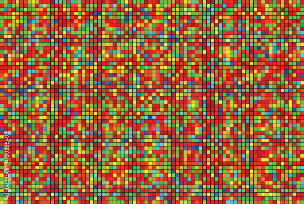 Fototapeta premium illustration wallpaper of the multi color in mini square background.