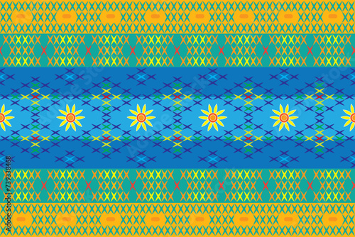 illustration pattern of the crass color on multi color background.