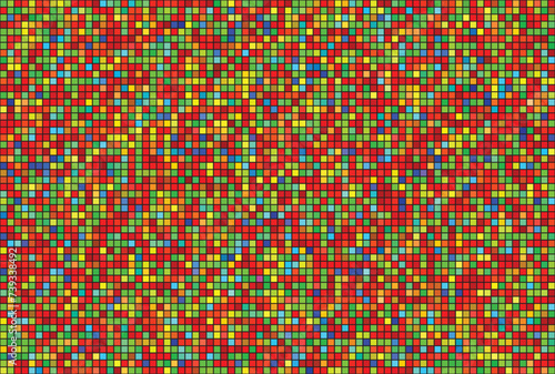 illustration wallpaper of the multi color in mini square background.