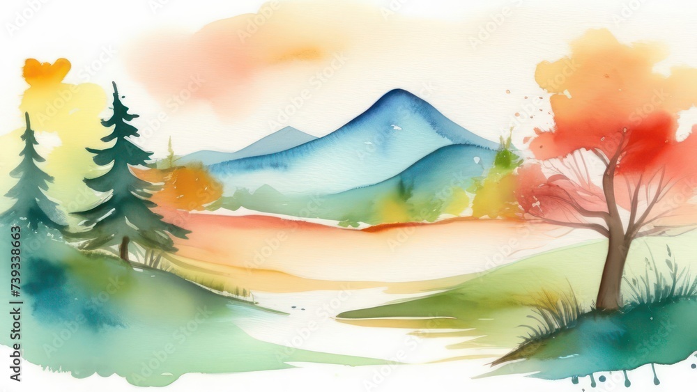 Fototapeta premium Beautiful mountain landscape