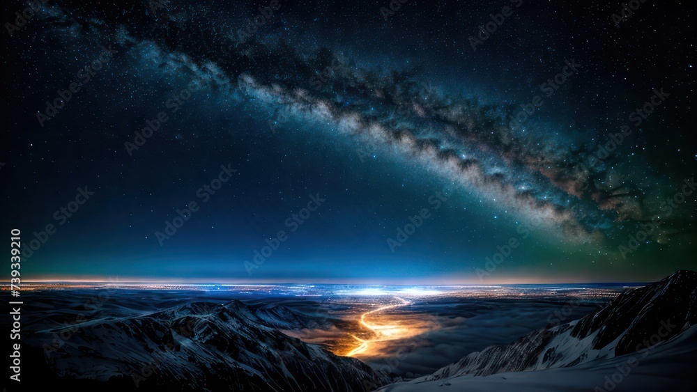 Sky strewn with stars Sky strewn with stars