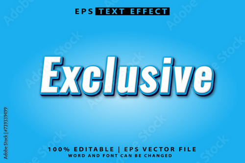 exclusive Editable 3d text effect