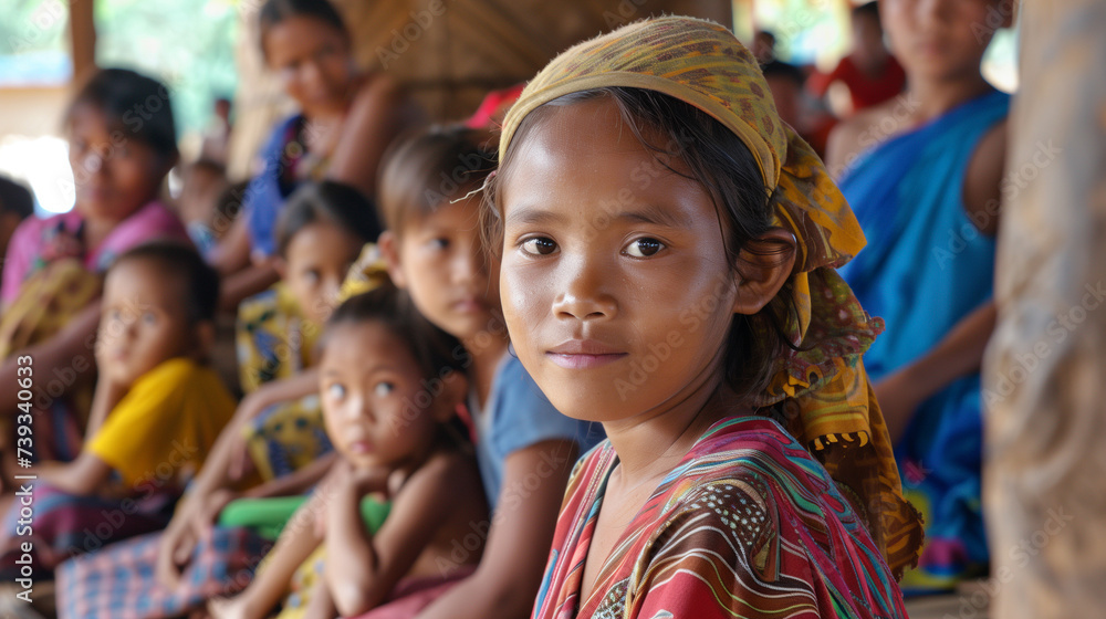 portrait of Dawei children portrait of Dawei children