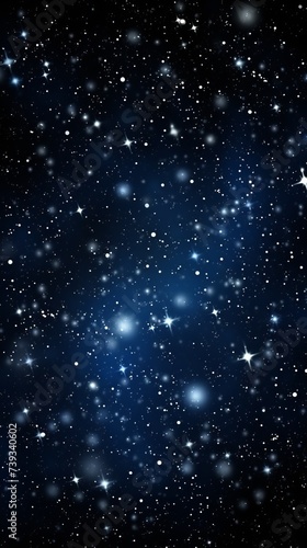 Blue starry night sky