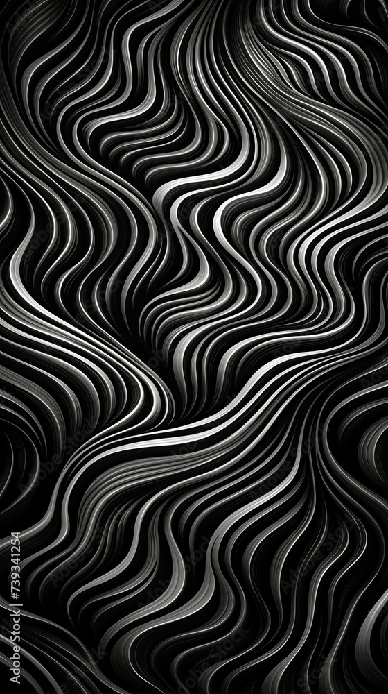 Black and white wave pattern Black and white wave pattern