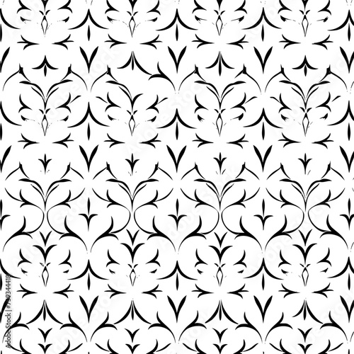 Floral seamless pattern, Pattern, Flower pattern, geometric pattern, diagonal pattern, pattern, floral, flower, seamless, design, ornament, vector, decoration, art, wallpaper, leaf, illustration, blac