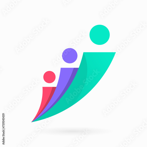 people personal grow logo design template