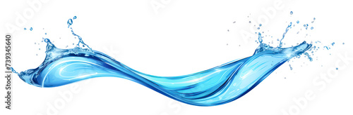PNG flowing water water white background. photo