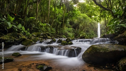 waterfall background very cool 