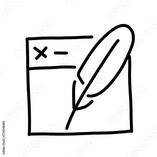 Stationery Line icons