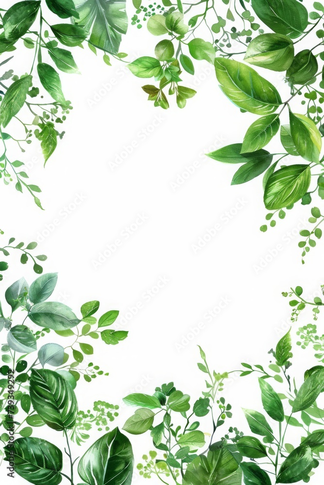 Greenery Frame Template for Wedding Invitation. Elegant Design with Ample Copy Space. Perfect for Invite Cards, Banners, Posters, and Stickers. Ideal for Wedding Celebrations and Romantic Events Greenery Frame Template for Wedding Invitation. Elegant Design with Ample Copy Space. Perfect for Invite Cards, Banners, Posters, and Stickers. Ideal for Wedding Celebrations and Romantic Events