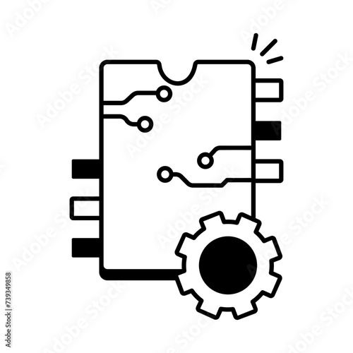  Network Technology Linear Icon
