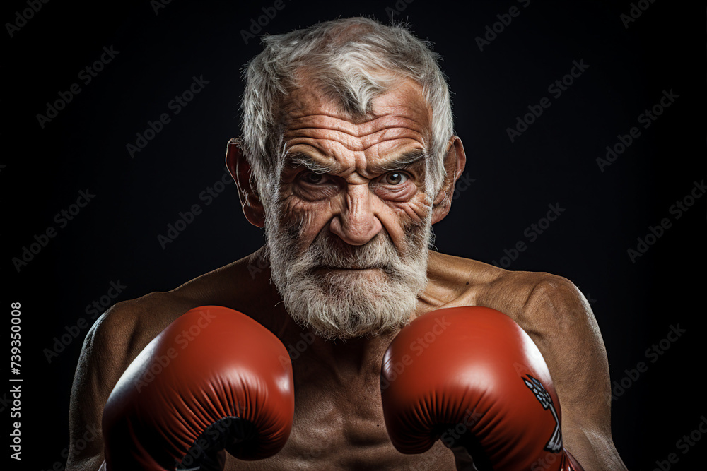 Boxing club gym for boxers training athletic conceptual Generative AI image