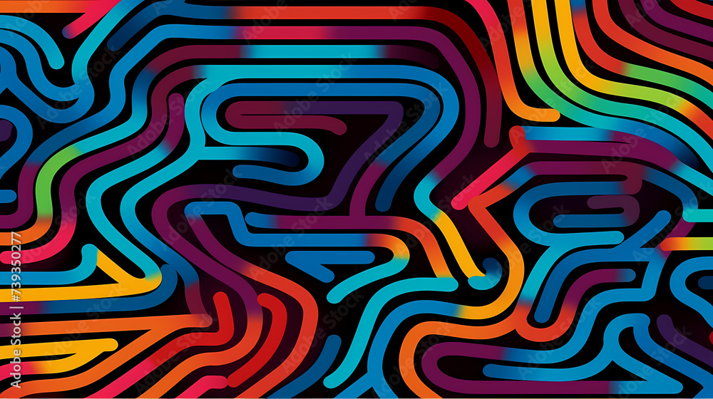 Obraz premium Abstract design background featuring maze pattern