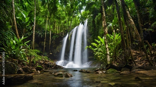 waterfall background very cool 