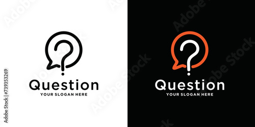 Login Help Icon Vector Logo Template, help icon logo design