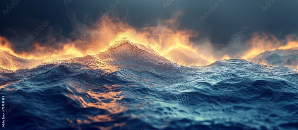 Fototapeta premium Abstract Colorful waves and Lines background for design and presentation 