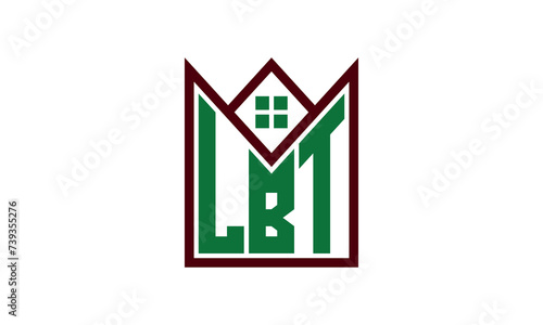 LBT initial letter real estate builders logo design vector. construction ,housing, home marker, property, building, apartment, flat, compartment, business, corporate, house rent, rental, commercial photo