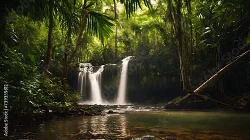 waterfall background very cool 