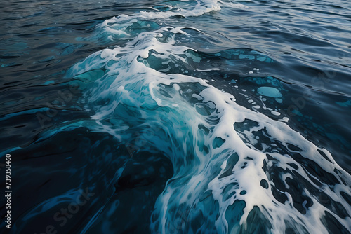 Obraz na płótnie water surface. View form Lesbos or Lesvos - a Greek island located in the northeastern Aegean Sea w salonie
