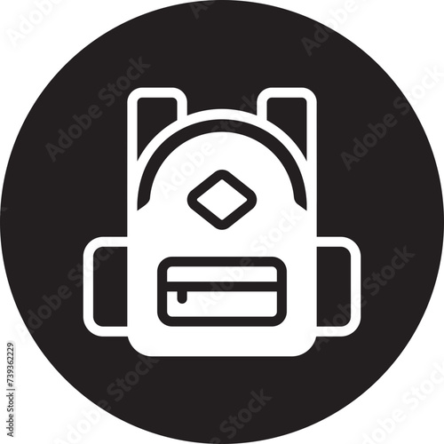 bagpack glyph icon