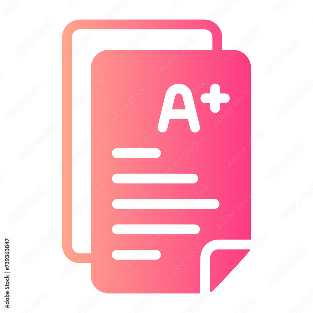 exam gradient icon exam gradient icon