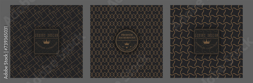 Design template for luxury packaging, cover, interior, banners, postcards, packaging and creative ideas