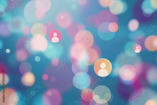 Abstract Social Media Network Background, Connectivity Concept