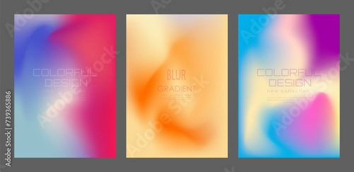 The gradient. Colorful blur, background for the title pages of a book, a catalog magazine. A template for a banner, poster and brochure. An abstract version of modern design