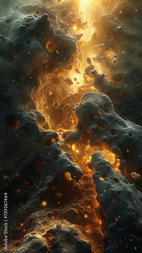 Carbon nanotube frameworks constructing the skeletal remains of a cosmic leviathan drifting through the asteroid fields