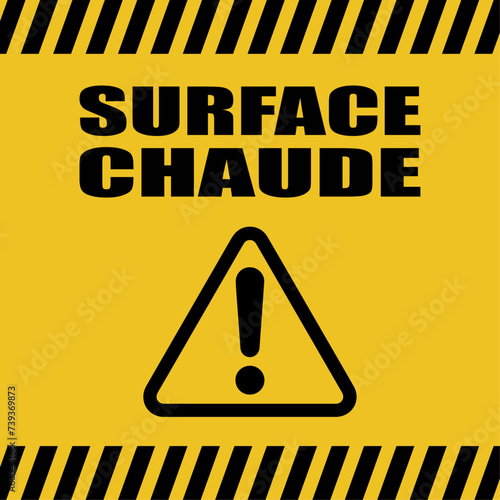 Logo surface chaude.