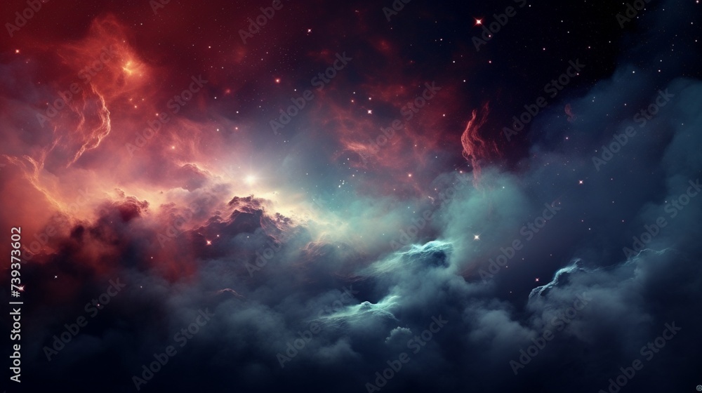 A highly detailed and captivating digital background inspired by the wonders of the night sky, featuring stars, nebulae, and celestial beauty, as if photographed with an HD camera,
