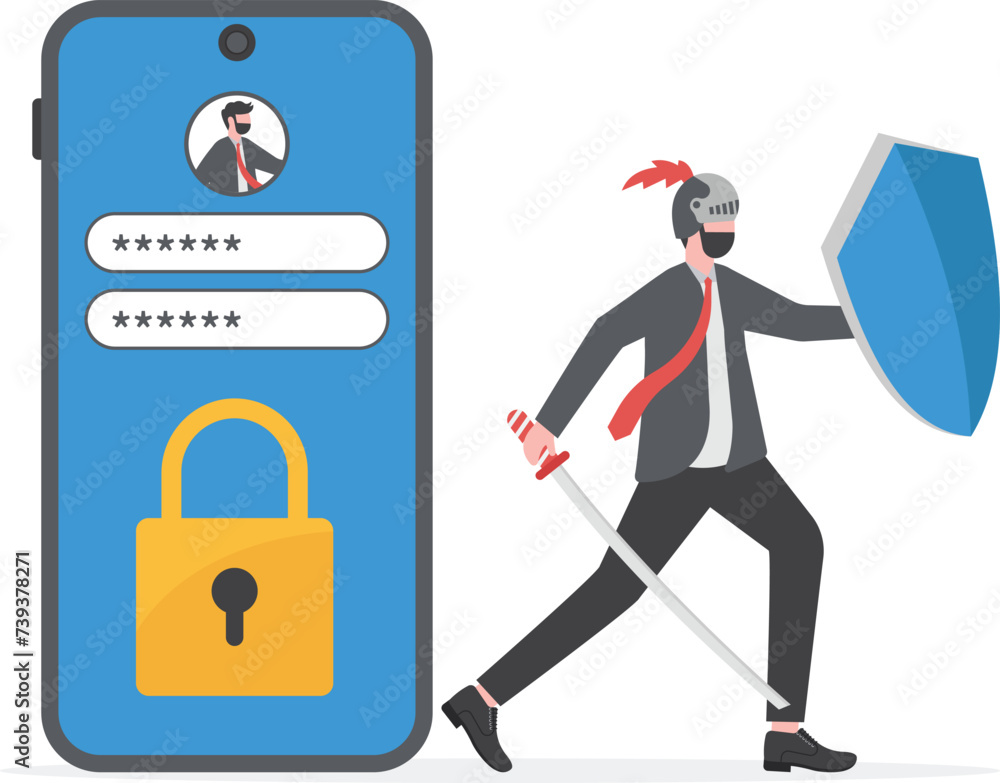 Database and personal data security, cyber data security, privacy, flat design concept illustration template
Database and personal data security, cyber data security, privacy, flat design concept illustration template