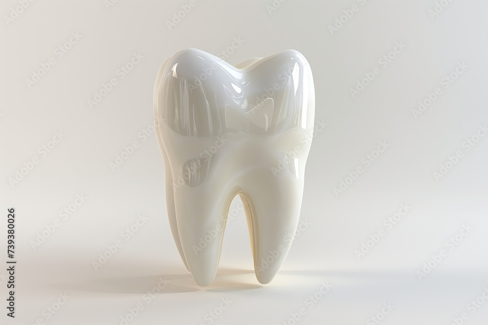 3d tooth isolated on a white background 3d tooth isolated on a white background