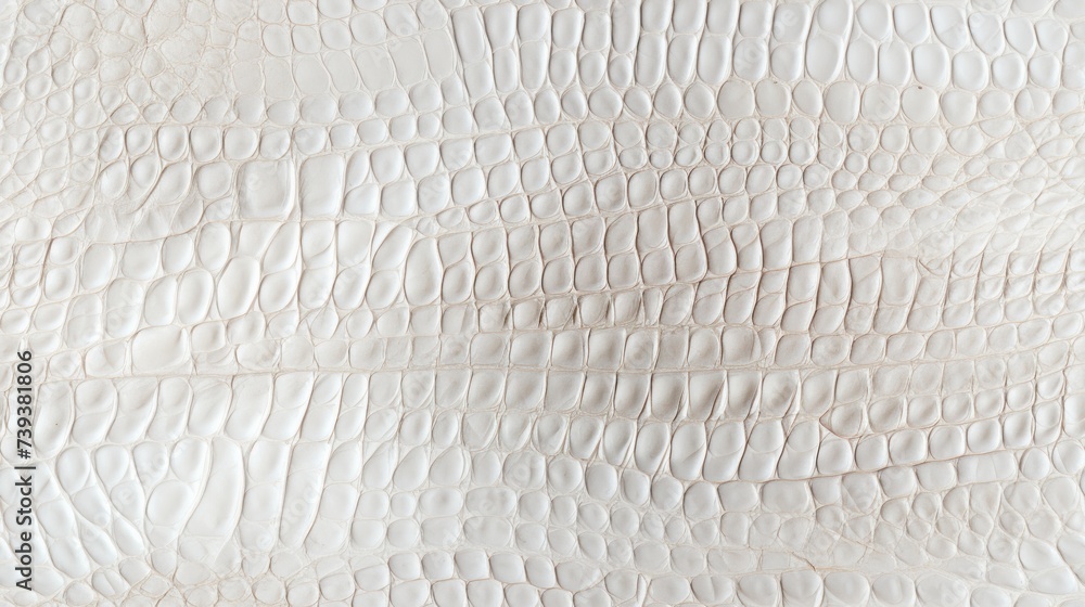 Seamless pattern with white reptile skin scales texture. - obrazy, fototapety, plakaty 