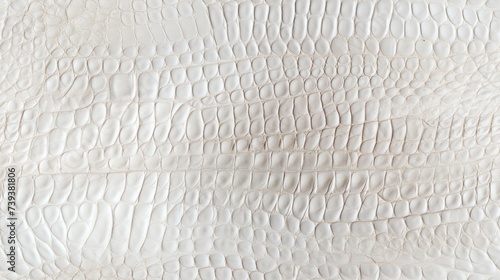 Seamless pattern with white reptile skin scales texture.