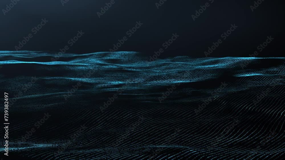 Digital waves landscape, ocean made from lines move in a wavy motion. Abstract background. Digital waves landscape, ocean made from lines move in a wavy motion. Abstract background.