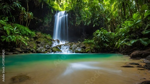 waterfall background very cool 