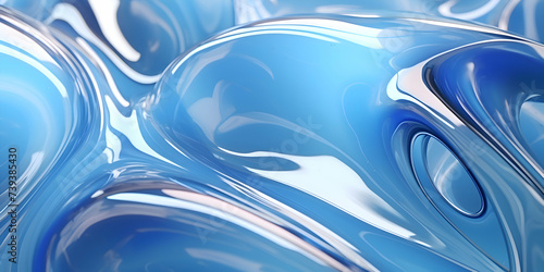 High detailed Close-up of blue water in the pool. Side view. Copy space.Bokeh light ripple background in the pool for walllpaper  background and design art work