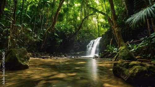 waterfall background very cool 