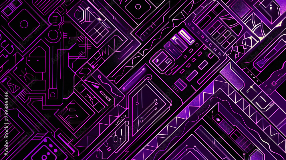abstract futuristic background with cyberpunk style design