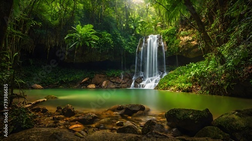 waterfall background very cool 