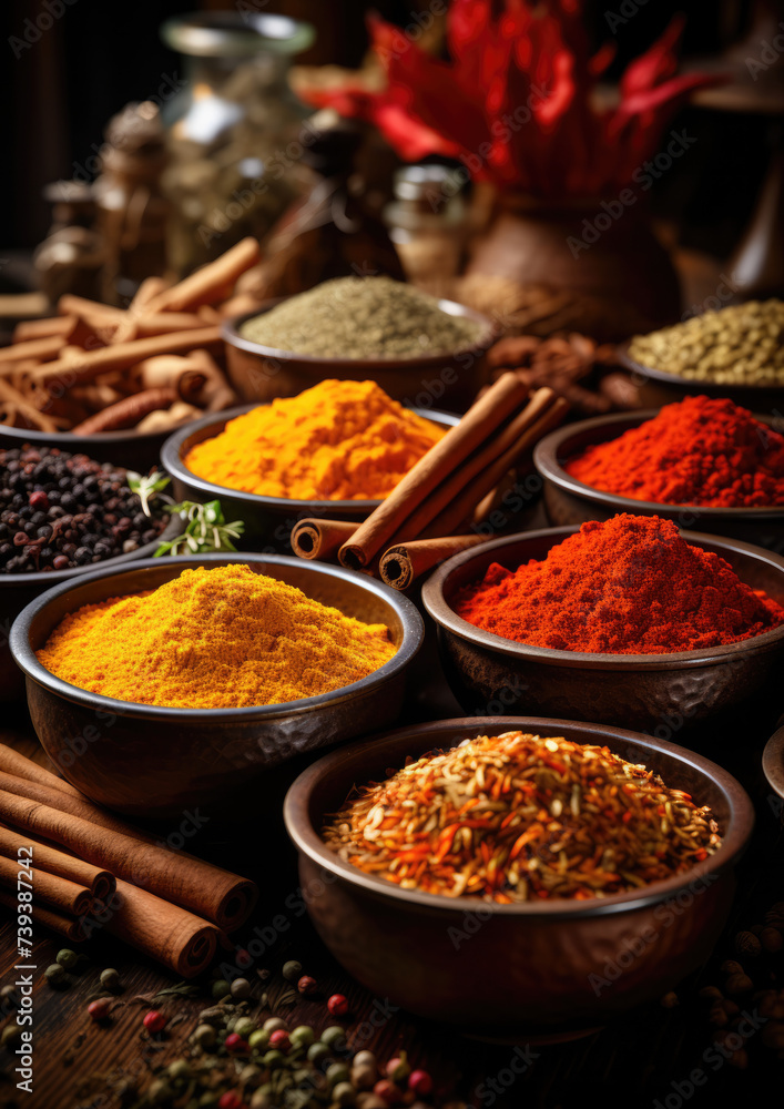 Delve into a world of flavor and aroma with this enticing array of spices, each offering a unique twist to your culinary creations