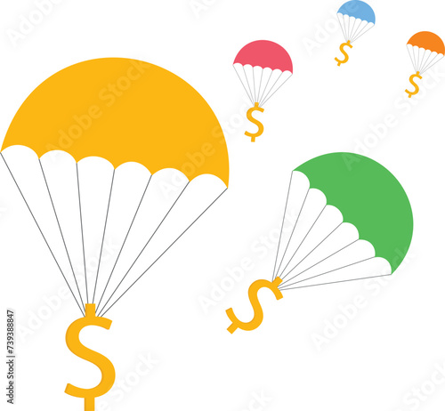 Dollar Inflation and Economic inflation, Rising prices or price index inflation concept, 
