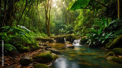 waterfall background very cool 