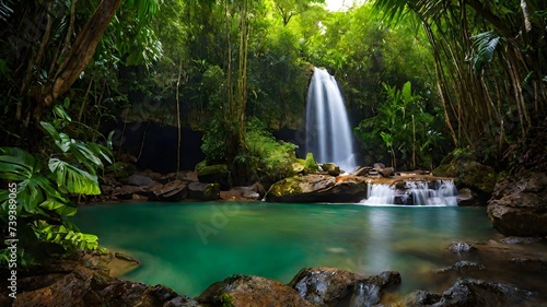 waterfall background very cool 