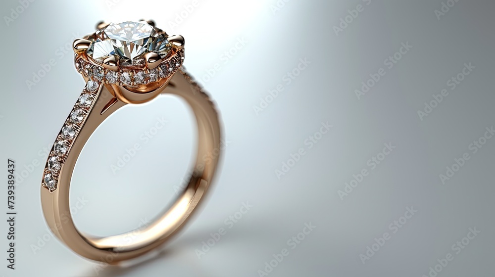 Gold Ring With Diamond Gold Ring With Diamond