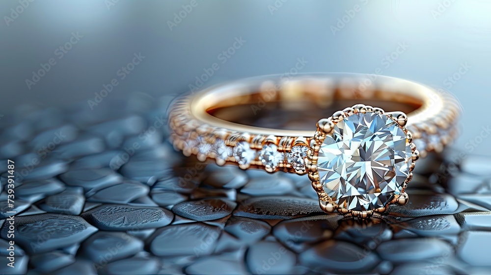 Close Up of Ring on Table Close Up of Ring on Table